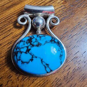 Blue Howlite Pendant